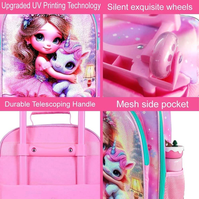 GXTVO Kids Suitcase with Wheels for Girls and Boys, Rolling Carry on Luggage for Toddler Children - Image 5